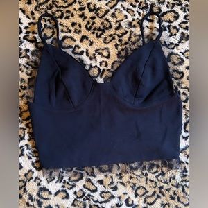 Strappy Mesh black top🖤
